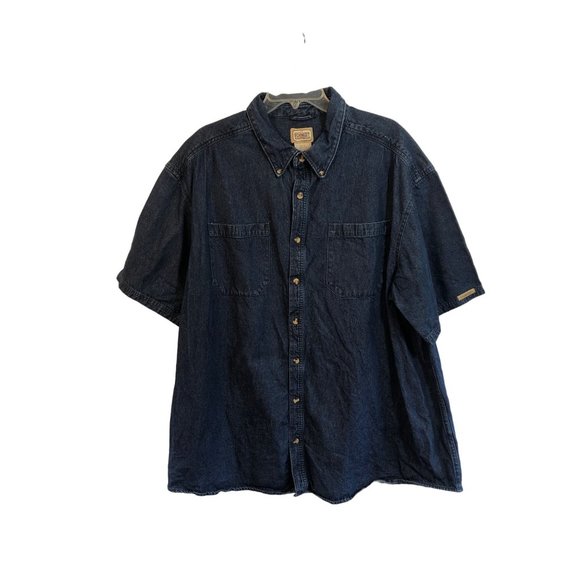 C.E. Schmidt Workwear Denim Blue Jean Button Up Work Shirt - Size 2XL - Picture 1 of 10